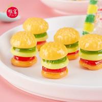 雅富夹心糖 汉堡橡皮糖 酸甜果味硬糖