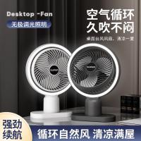 维哈曼VIHAM桌面补光风扇 翻转循环充电电风扇小夜灯