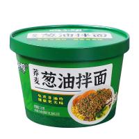 四小姐荞麦葱油拌面 非油炸免煮无色素桶装方便面