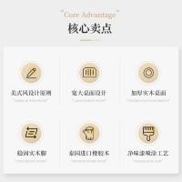 比象木业橡胶实木餐桌 美式经典1.35米餐厅方形饭桌椅子