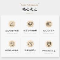 比象木业橡胶实木床 美式1.8米气压高箱储物单双床人婚床