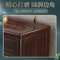比象木业乌金实木鞋柜 新中式客厅鞋架玄关柜储物柜