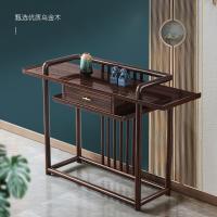 比象木业乌金木实木玄关桌 客厅入户玄关柜香案供桌佛台